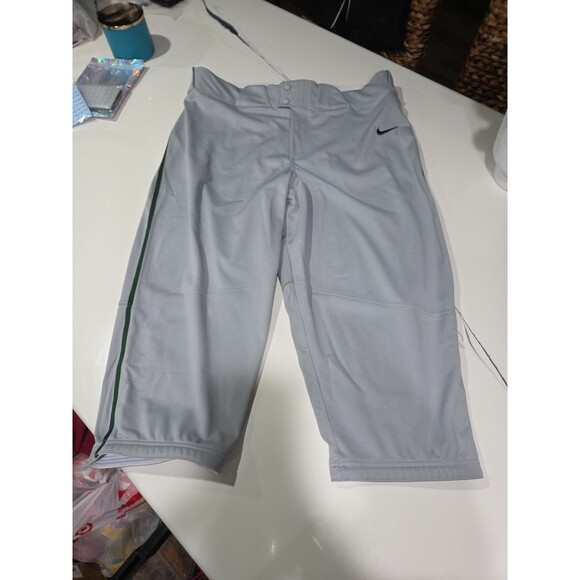Nike Other - NEW Nike Vapor Select Piped Baseball 3/4 Pant Grey/Grn Size Men XL BQ9021-059 B8